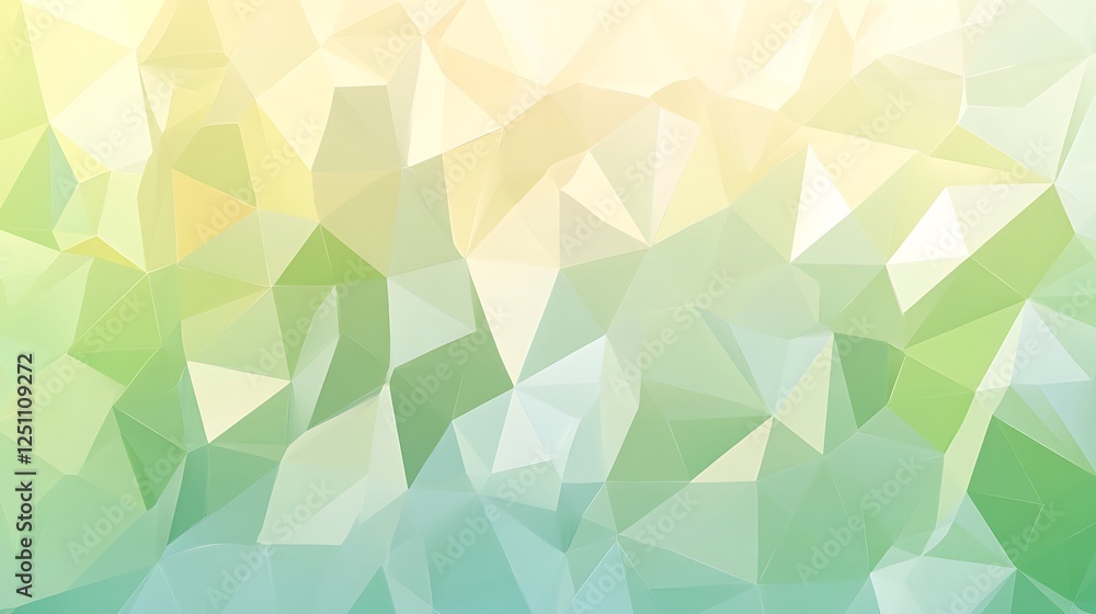 Abstract Green and Yellow Geometric Polygonal Background Abstract Green and Yellow Geometric Polygonal Background