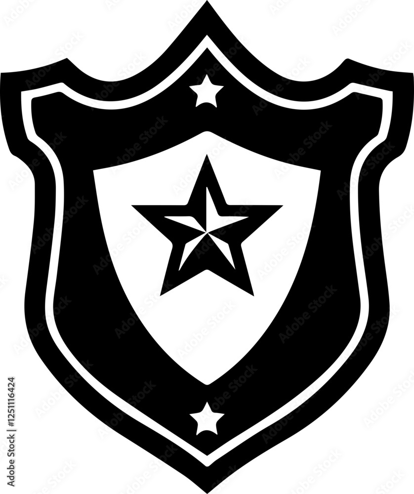 Badge vector design simple and elegant black and white Badge vector design simple and elegant black and white