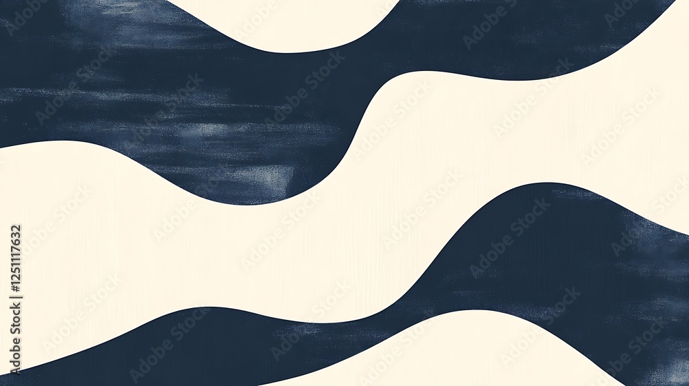 Abstract Blue and White Wave Pattern Design Abstract Blue and White Wave Pattern Design