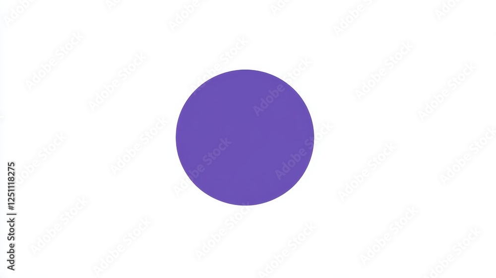 Purple circle on white background, simple design, website element Purple circle on white background, simple design, website element