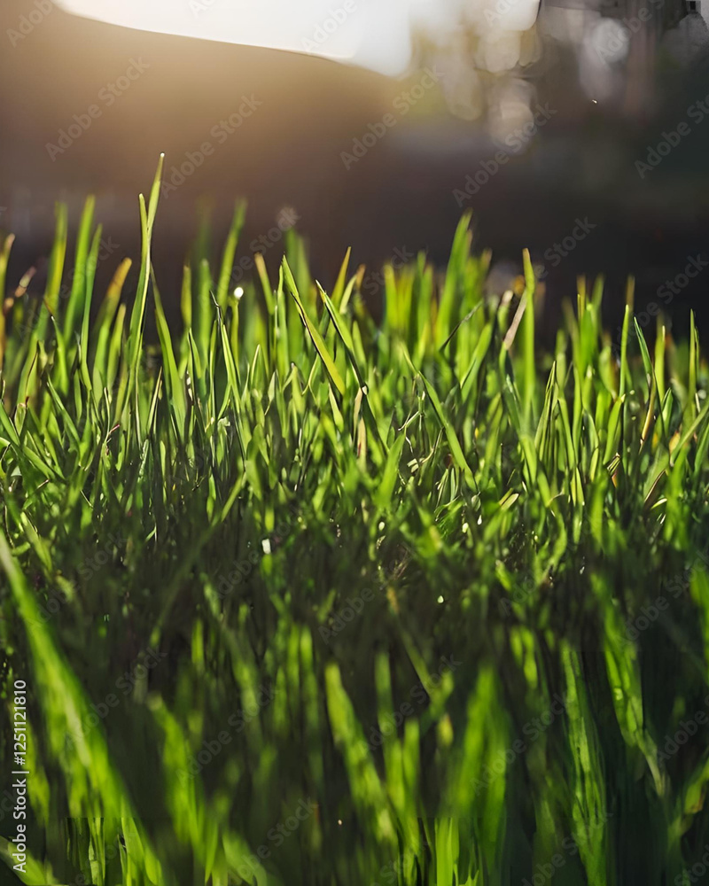 Obraz premium grass fields, grassy plains, untouched grassland, open meadow, wild grass, soft grass, vibrant greenery, green pastures, rural grassland, grassland ecosystem, agricultural land, grazing field, herbace