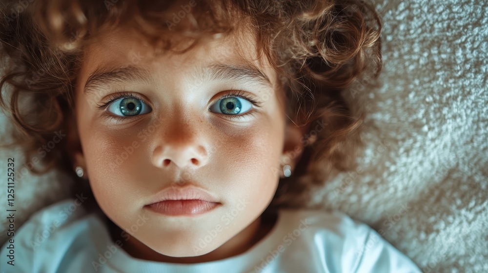 A close-up of a child's blue eyes and curly hair reflects curiosity and innocence, inviting viewers into a moment filled with wonder and emotional depth. A close-up of a child's blue eyes and curly hair reflects curiosity and innocence, inviting viewers into a moment filled with wonder and emotional depth.