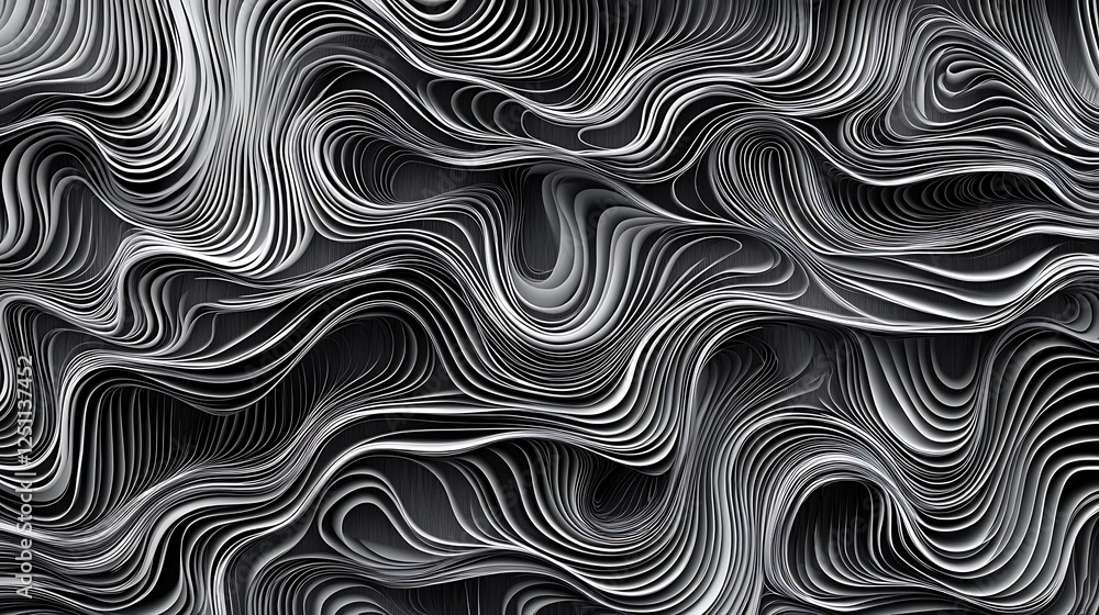 Fototapeta premium Abstract lines ripple design background