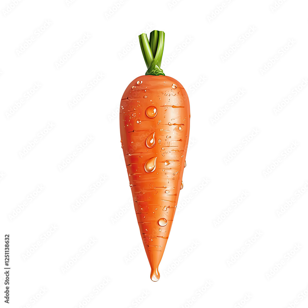 fresh, vibrant orange carrot with water droplets, showcasing its natural texture and color. Perfect for healthy eating and cooking fresh, vibrant orange carrot with water droplets, showcasing its natural texture and color. Perfect for healthy eating and cooking
