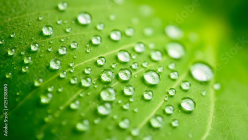macro photograph of numerous, minute, translucent fresh water droplets