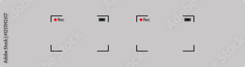 Video Camera Frame ,  Vertical video recording, Focusing screen. Full HD format
