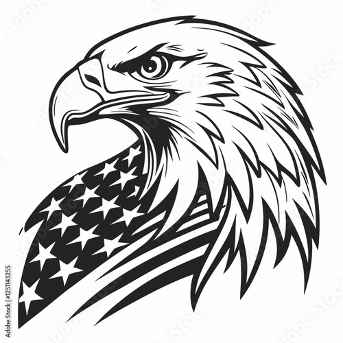 eagle head vector