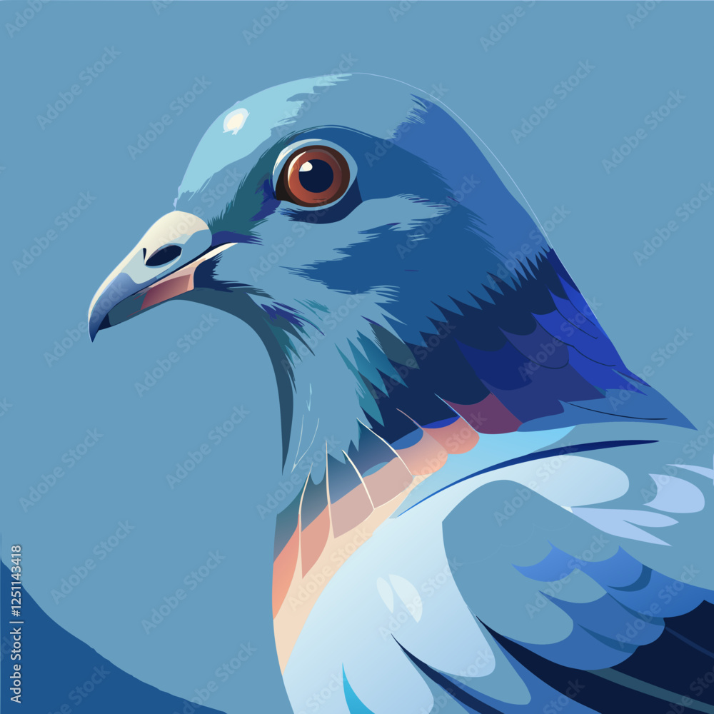 Fototapeta premium vector illustration of a bird