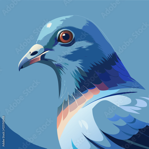 vector illustration of a bird