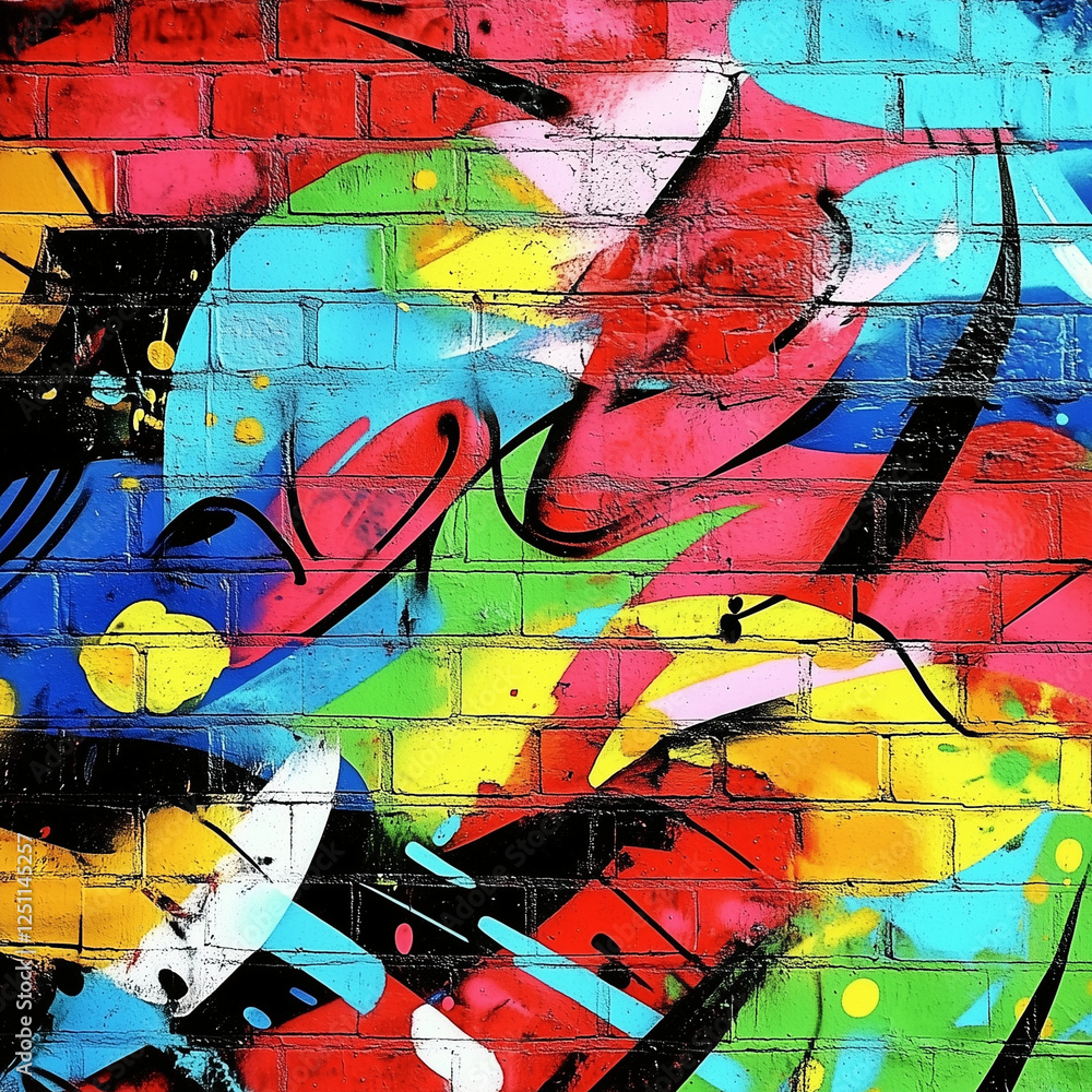 graffiti-style street art