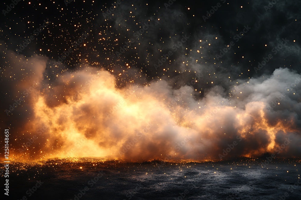 3D animation of thick smoke with flashing neon light
3D animation of thick smoke with flashing neon light