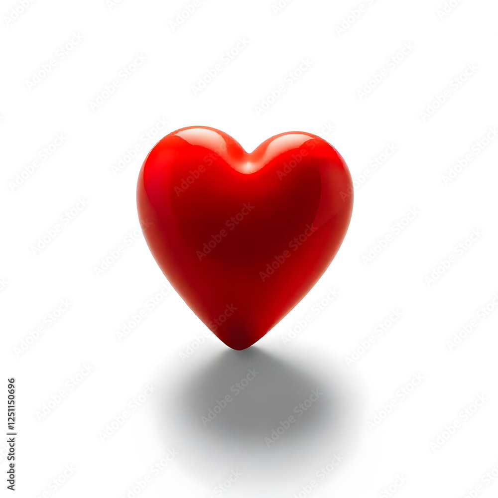 red heart isolated on white red heart isolated on white