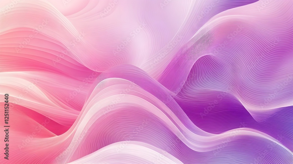 Obraz premium Abstract Pink Purple Wave Background - Abstract gradients