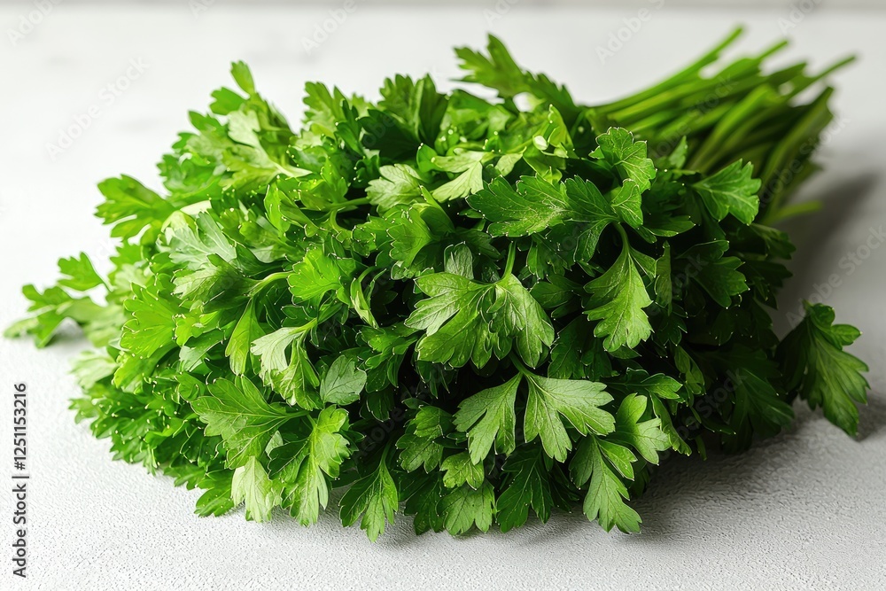 Fresh Green Parsley Bunch Ready For Cooking Fresh Green Parsley Bunch Ready For Cooking