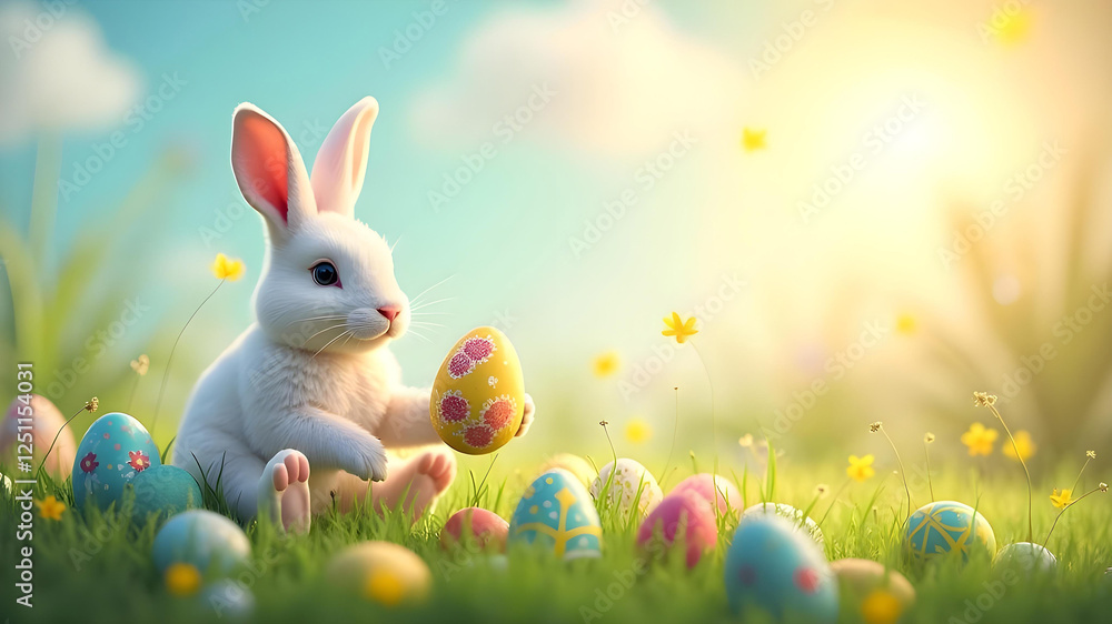 Fototapeta premium Adorable Easter Bunny