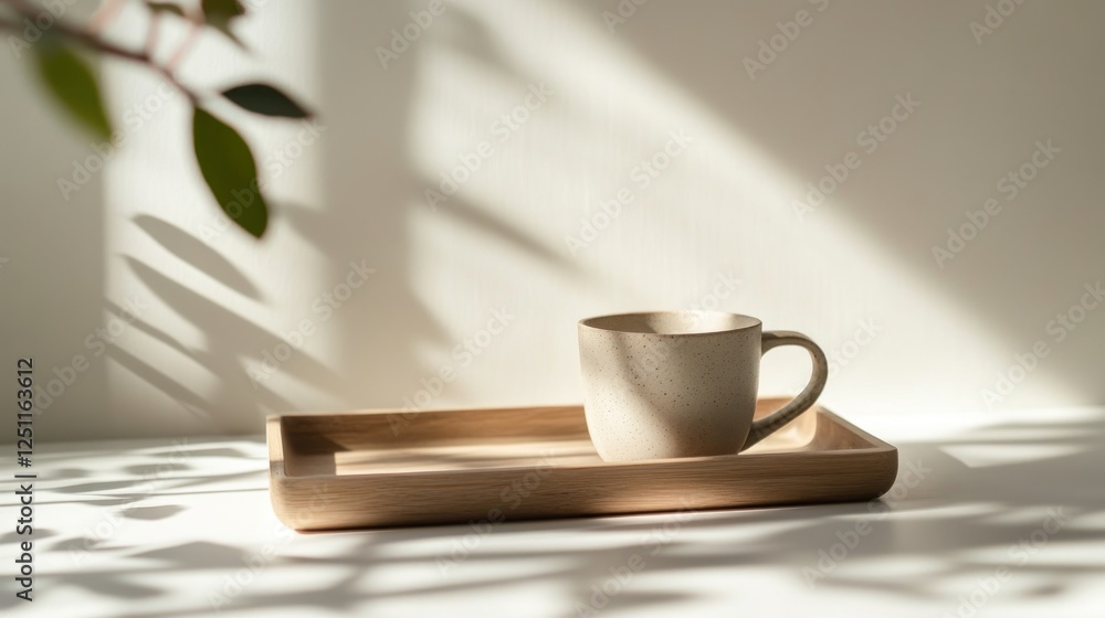 Serene Morning Coffee: A Minimalist Still Life Serene Morning Coffee: A Minimalist Still Life