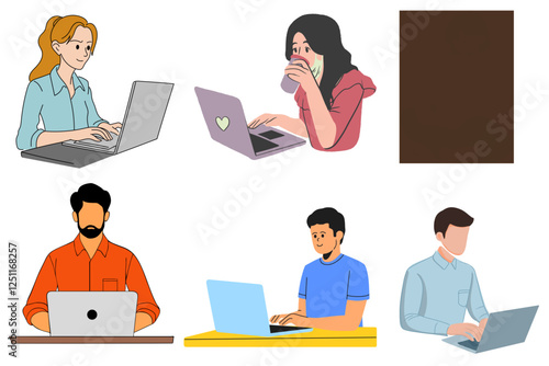 business people working together