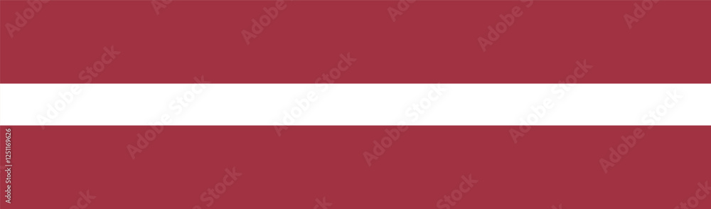 Naklejka premium Flag of Latvia. Latvia flag long banner digital vector illustration