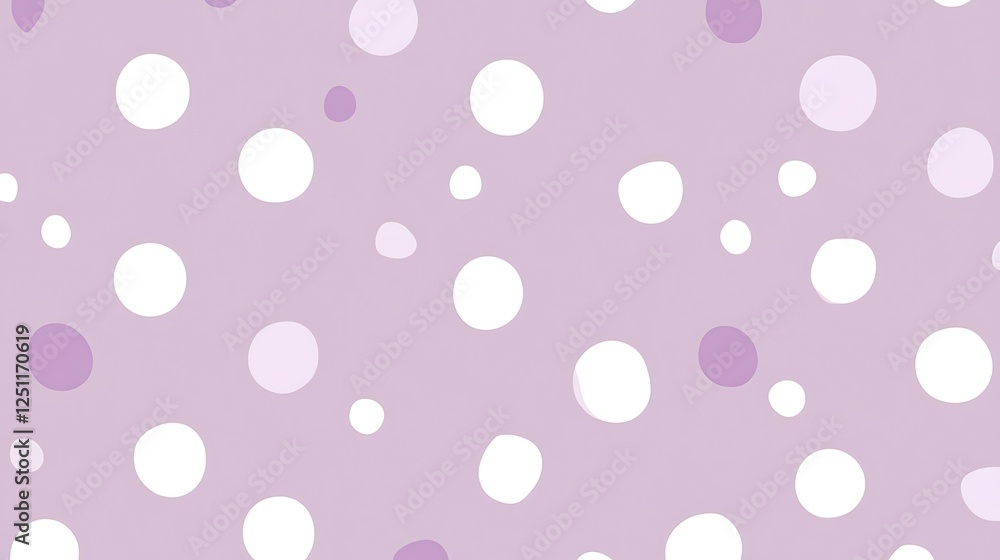 Abstract Lavender Background With Scattered White And Purple Circles Abstract Lavender Background With Scattered White And Purple Circles