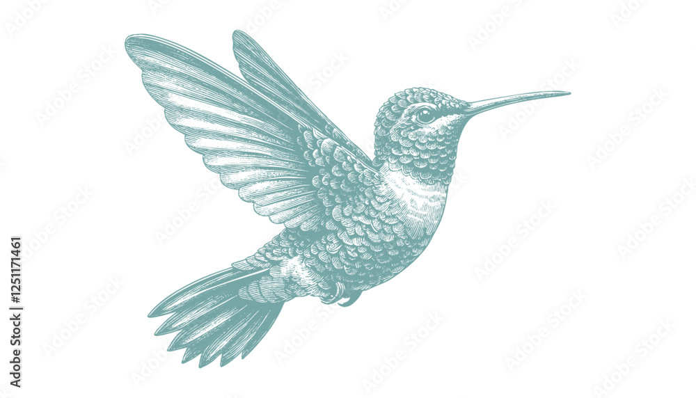 Obraz premium hummingbird vector | bird vector | hummingbird illustration | hummingbird silhouette | hummingbird tattoo | hummingbird engraving | hummingbird drawing