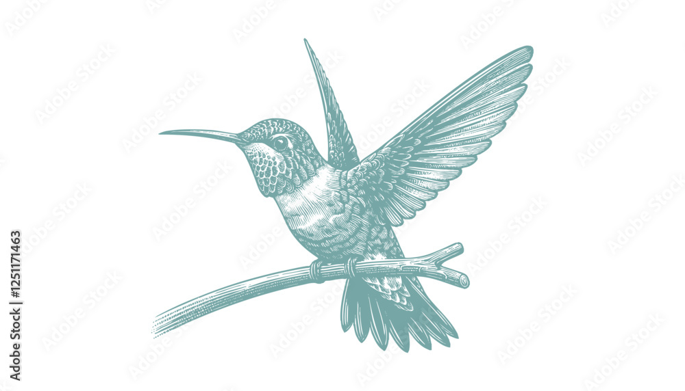 Obraz premium hummingbird vector | bird vector | hummingbird illustration | hummingbird silhouette | hummingbird tattoo | hummingbird engraving | hummingbird drawing