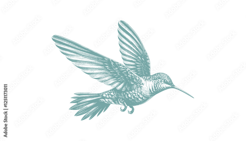 Obraz premium hummingbird vector | bird vector | hummingbird illustration | hummingbird silhouette | hummingbird tattoo | hummingbird engraving | hummingbird drawing
