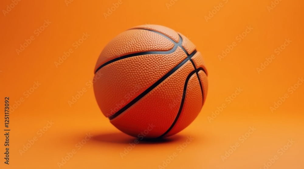 Realistic 3D Render of a Basketball with Detailed Texture Realistic 3D Render of a Basketball with Detailed Texture
