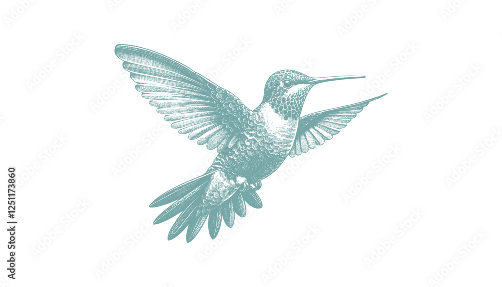 Obraz premium hummingbird vector | bird vector | hummingbird illustration | hummingbird silhouette | hummingbird tattoo | hummingbird engraving | hummingbird drawing