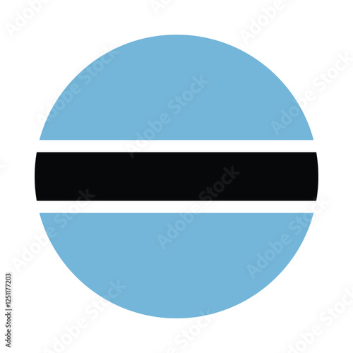 Flag of Botswana. Botswana circle flag logo icon computer vector illustration design Free Download Flag of Botswana. Botswana circle flag logo icon computer vector illustration design - GFXLoad