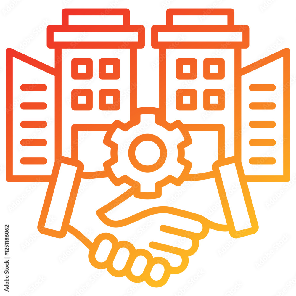 Obraz premium Merger Icon