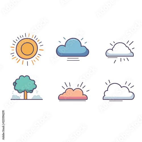 Cloud Silhouette Vector Illustration