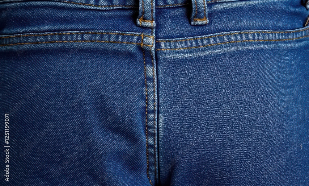 Close-up of blue denim fabric texture Close-up of blue denim fabric texture