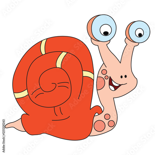 A snail animal vector illustration