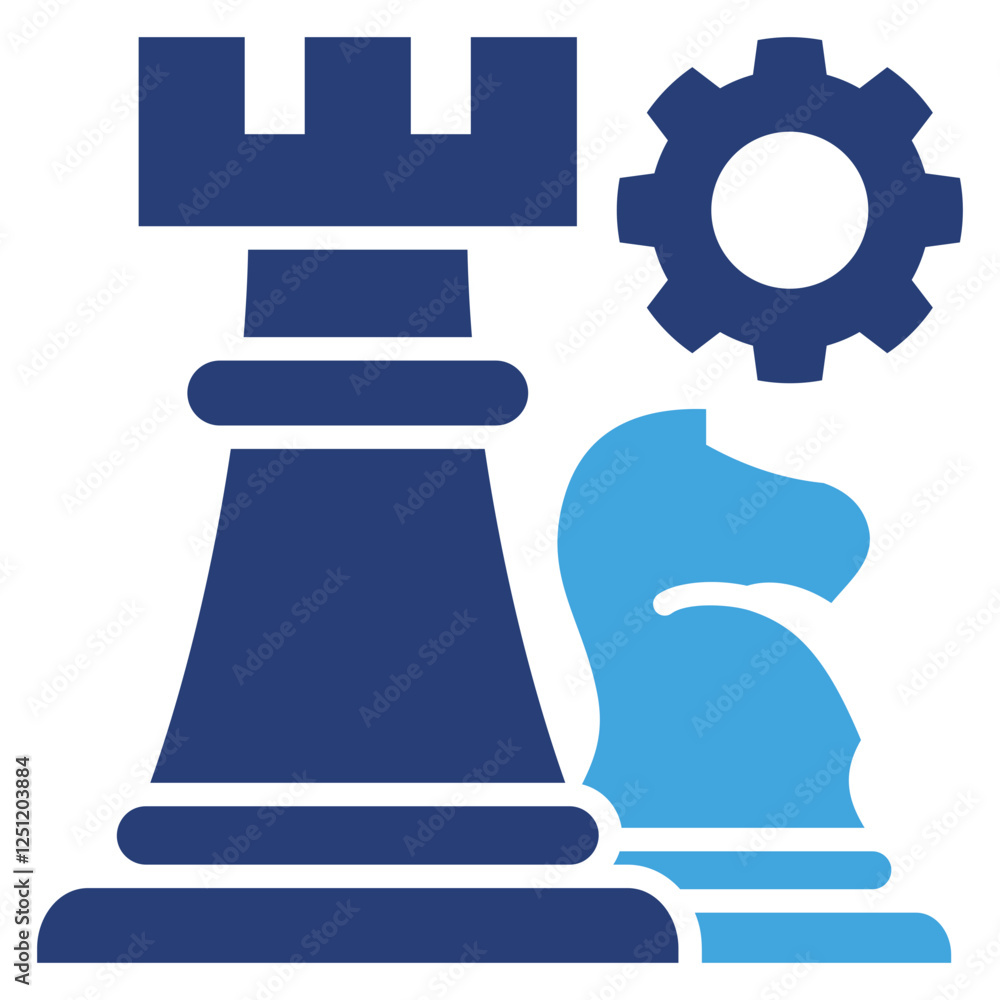 Strategy icon sheet multiple style collection Strategy icon sheet multiple style collection