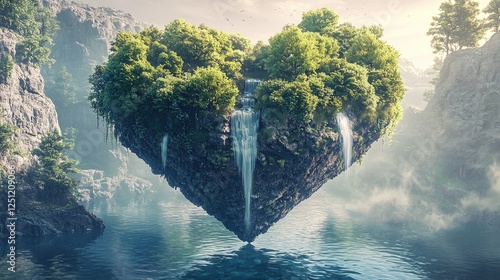 Heart Island Paradise: A Serene Floating Oasis