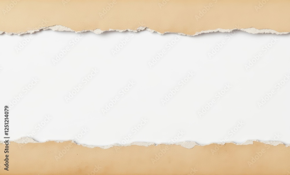 Torn paper border with a blank center Torn paper border with a blank center