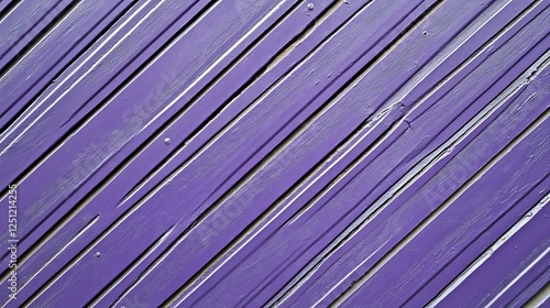 Purple painted diagonal wood planks texture background photo