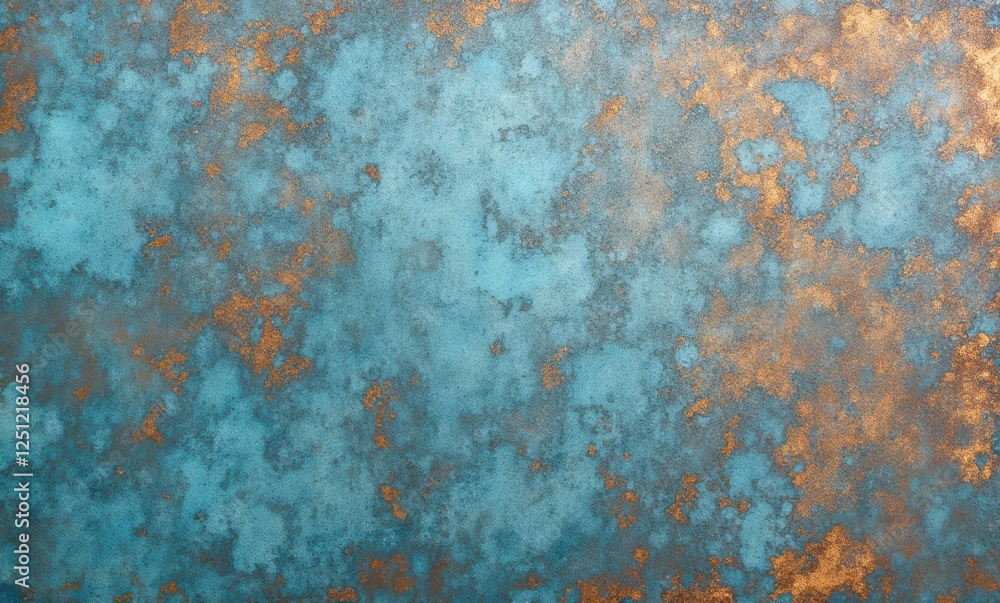 Turquoise and gold textured abstract background Turquoise and gold textured abstract background