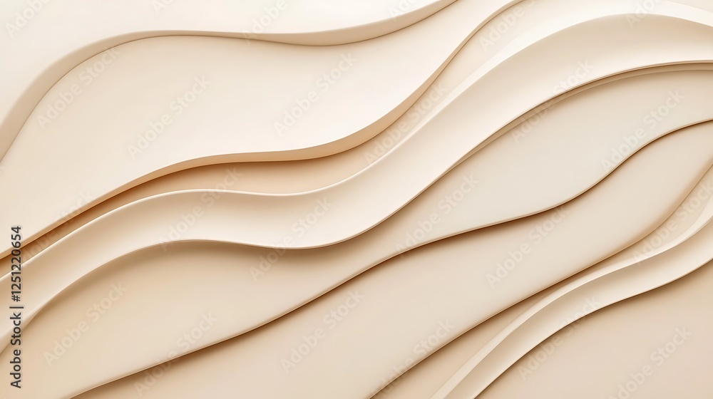 Abstract Beige Wave Pattern Background Design Abstract Beige Wave Pattern Background Design