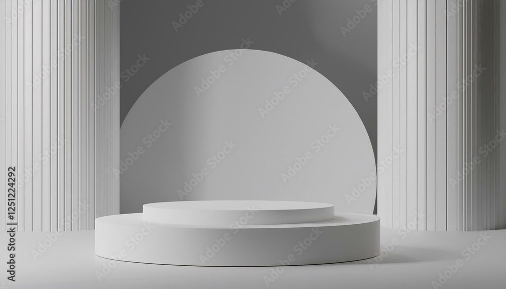 modern 3d product pedestal white background 3d geometric box for cosmetic perfume product presentation 3d rendering illustration modern 3d product pedestal white background 3d geometric box for cosmetic perfume product presentation 3d rendering illustration