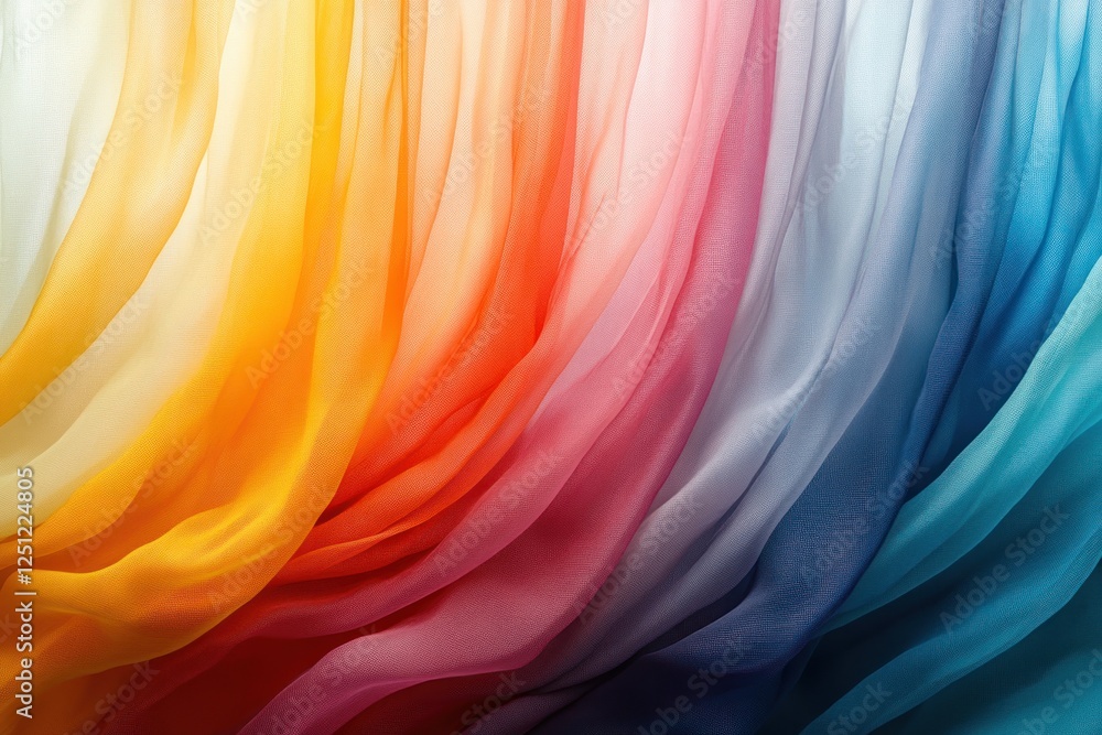 Rainbow fabric drapes studio backdrop design Rainbow fabric drapes studio backdrop design