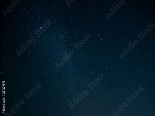 Night Sky with Stars and Milky Way – Cosmic Background photo