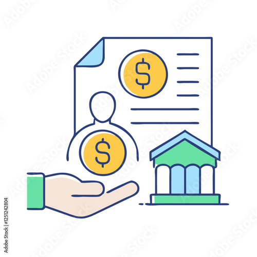 lender icon, lender vector illustration-simple illustration of lender. perfect for lender logos and icons