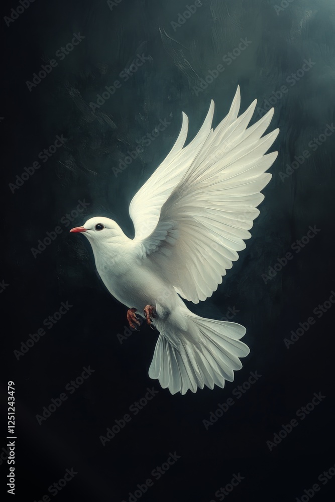 Obraz premium minimalistic bird conceptual bird 