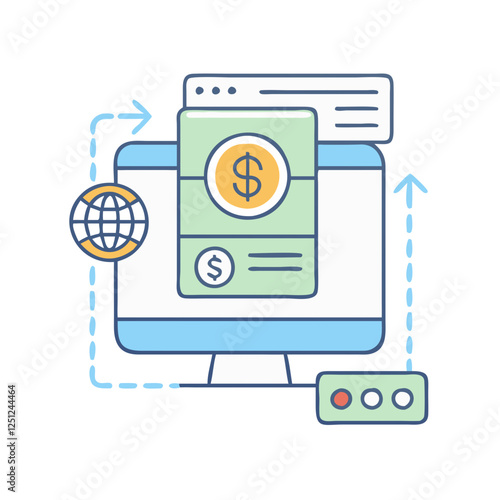 payment gateway icon, payment gateway vector illustration-simple illustration of payment gateway. perfect for payment gateway logos and icons