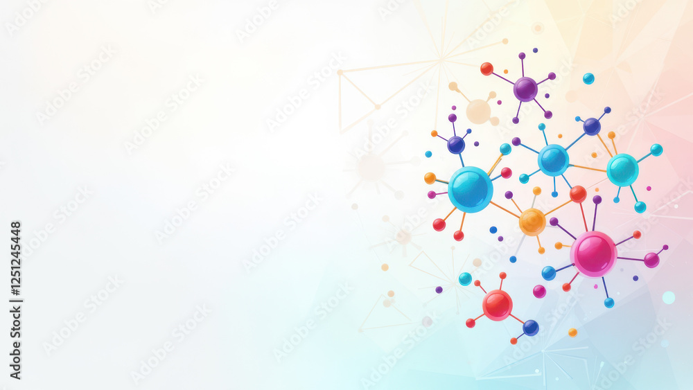 A colorful visual representation of semaglutide, with a network of interconnected molecules set against a light grey background. A colorful visual representation of semaglutide, with a network of interconnected molecules set against a light grey background.