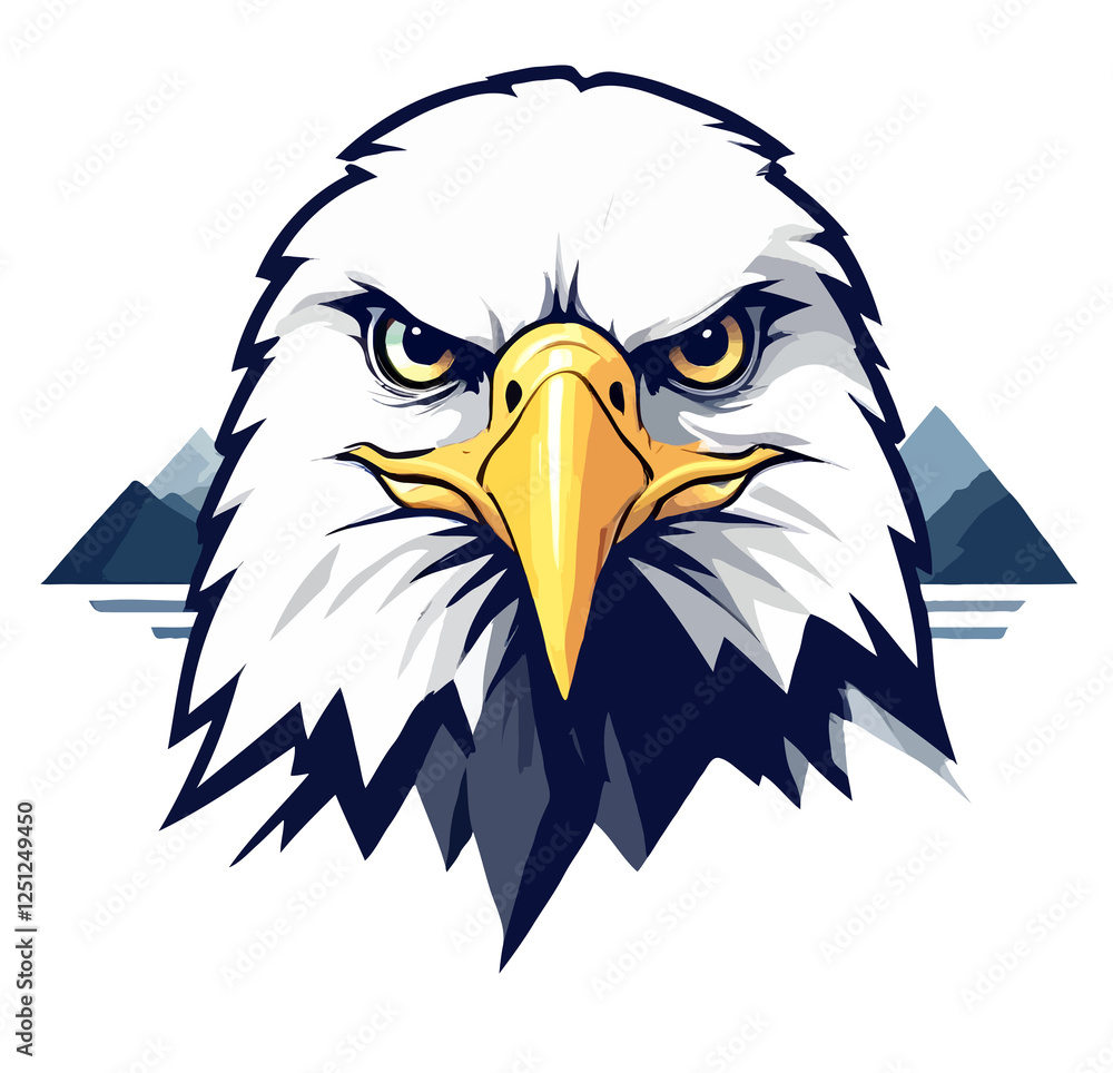 Fototapeta premium Eagle Vector Art Animal Modern Urban Graphic Illustration