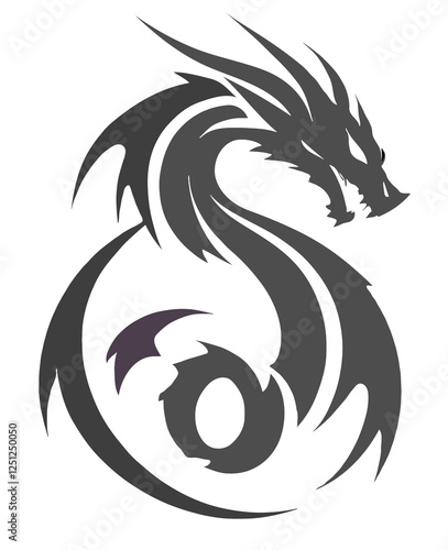 Wallpaper Mural Dragon Vector Art Animal Modern Urban Graphic Illustration Torontodigital.ca