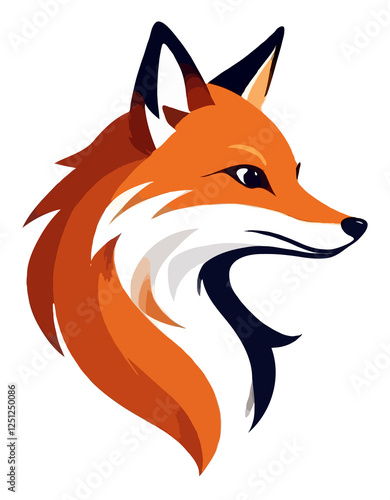 Fox Vector Art Animal Modern Urban Graphic Illustration