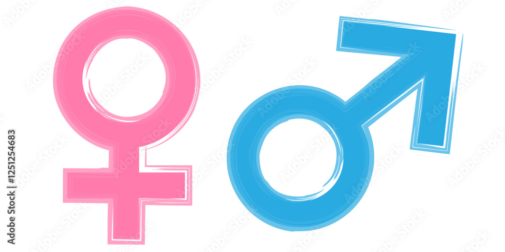 Vector image of gender icon. Definition of human gender. Element for your design Vector image of gender icon. Definition of human gender. Element for your design